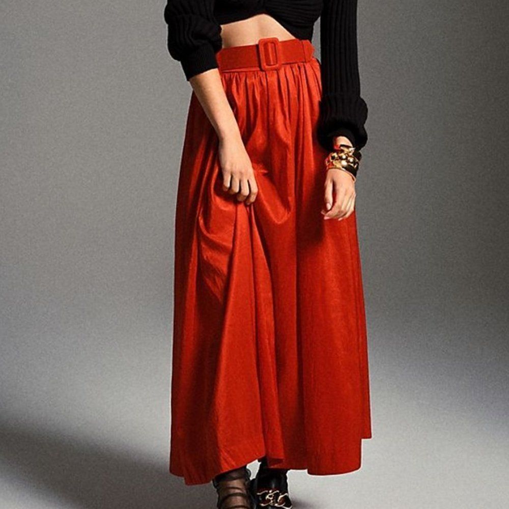 Maeve Red Maxi Skirt